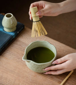 Accessoires Matcha en céramique japonaise personnalisés coffret cadeau rose avec bol Chawan Chasen <span class=keywords><strong>fouet</strong></span> en bambou cuillère à thé pour café et thé - Product Image 4