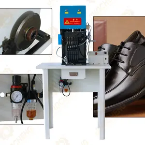 Máquina de perfuração automática do furo da sapata, perfurador de couro na parte superior da máquina de rebitagem