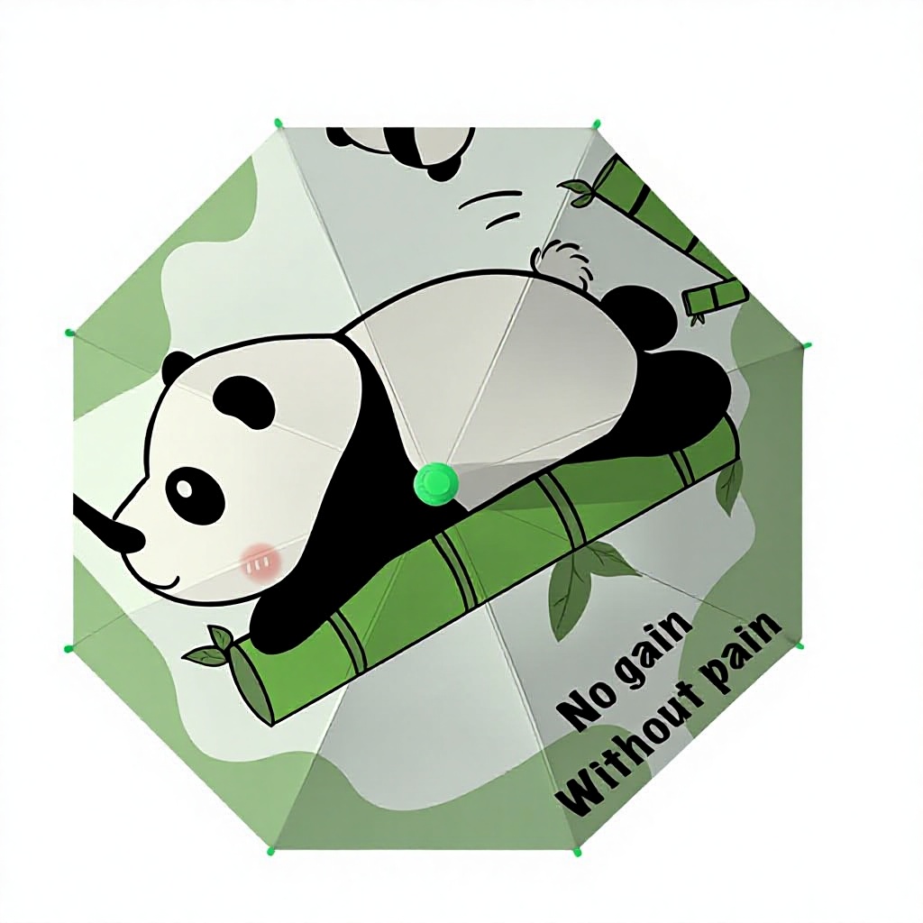 Green bamboo red panda