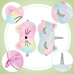 Máscara de Ojos de Peluche de Conejito Unicornio, Cepillos de Baño Suaves, Esponjas y Exfoliantes para Niños, Niñas y Adultos - Product Image 1