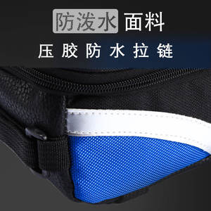 Bolsa impermeable para teléfono con pantalla táctil, accesorio para ciclismo, estilo deportivo, para montaje en manillar de bicicleta, azul, gris, rojo - Product Image 3