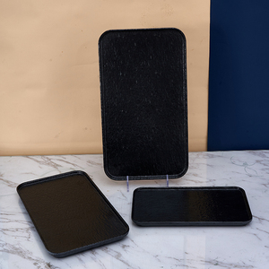 Wholesale Deep Rectangle Melamine Black Sushi Dishes Dinner Plates