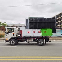 Camion benne à bras déchargeur de déchets Dayun 4x2 à transmission manuelle, moteur diesel, capacité 5 m³, avec système de levage à crochet, en promotion