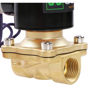 États-Unis Vanne solénoïde en laiton massif 1/2 po NPT 12 V CC normalement fermée Viton pour le contrôle de l'eau - Product Image 3