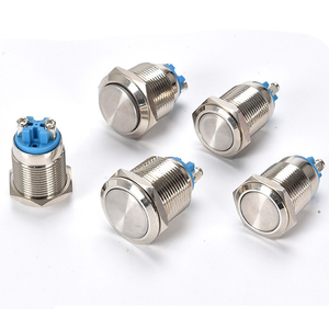 Hot Selling 12/16mm Waterproof LED <b>Light</b> Momentary Latching Power <b>Switch</b> Metal Push Button <b>Switch</b> for Mechanical Equipment - Product Image 2