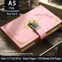 Agenda mensuel en cuir PU A5 imprimé personnalisé Agenda hebdomadaire Journal intime de verrouillage Index de couleur onglet Diviseur Journal pour cadeau