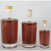 Verrerie artisanale, bouteille en verre personnalisée, emballage en verre pour spiritueux mélangés et vente en gros