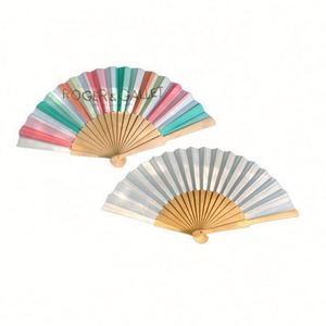 High Quality Vintage Chinese Carved Handle Folding Hand Fans Plain Custom Wooden Fan - Product Image 1