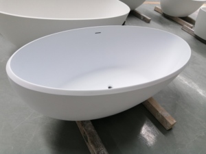 KKR – <span class=keywords><strong>baignoire</strong></span> autoportante en forme de bateau, Style tendance, bleu, blanc, vente en gros, articles de salle de bain personnalisés en acrylique, Surface solide - Product Image 5