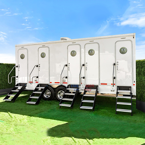 Luxuriöser Mobiler Toilettenwagen mit 5 Kabinen, Outdoor-Sanitäranhänger, Tragbare Toilettenanhänger zum Verkauf - Product Image 5