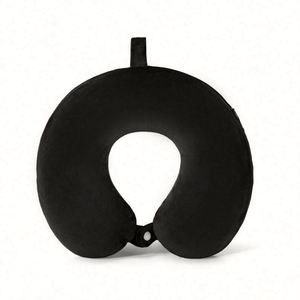 Oreiller de voyage en mousse à mémoire de forme en forme de U pour avion, voiture, bureau, sieste - Cadeau promotionnel avec logo personnalisé - Product Image 4