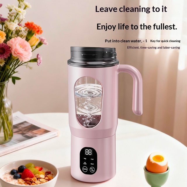 Large Capacity Portable Blender 580ML 12 Blades USB Charging Electric Juicer for Ice Smoothie Preparation