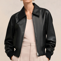 NAFA 2024 Blouson aviateur en cuir de haute qualité pour femmes personnalisé OEM Varsity