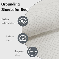 Drap de mise à la terre antibactérien et antistatique 60 * 265 cm pour connexion au sol du lit et amélioration du sommeil