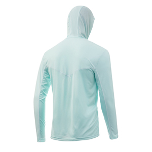 Camiseta UPF 50, Protección Solar, <span class=keywords><strong>Ropa</strong></span> de <span class=keywords><strong>Pesca</strong></span>, Color Sólido, Sudadera con Capucha de <span class=keywords><strong>Pesca</strong></span> para Hombre, Manga Larga, Malla Ventilada, Protección UV - Product Image 2