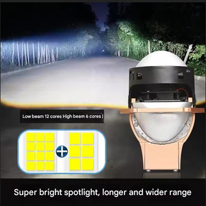 3.0 Bi LED phare projecteur lentille 130W LED projecteur lumière lampe frontale pour Cruze A4 Fit accessoires de voiture - Product Image 5