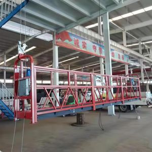 <span class=keywords><strong>Platform</strong></span> Pengangkat Kerja Udara Bertingkat Tinggi, Lift Listrik, Perancah Kerja Gantung Logam - Product Image 4