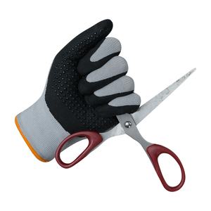 بشعار مخصص قفازات قطنية 15/18 قفازات مطلية بلاصق من اللاتكس والبوليستر قفازات السلامة في الحدائق - Product Image 5