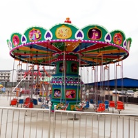 Manège de fête foraine, jeu mécanique, attractions de parc d'attractions, manège à 36 places, balançoire volante pour enfants et adultes