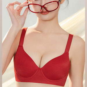 Sujetador para Mujer con Copa de Grosor Medio, Sin Aros, con Gran Recogimiento y Anti-Caída, Ropa Interior Sin Costuras para Chicas - Product Image 1