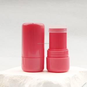 EN STOCK rond rose mignon-potelé solide gelée crème Blush Tube 8g baume à lèvres bâton conteneur emballage torsion déodorant baume Tube - Product Image 5