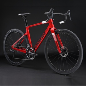 Vélo de route professionnel KABON <span class=keywords><strong>R7000</strong></span> <span class=keywords><strong>11</strong></span> vitesses en fibre de carbone 700C 22 vitesses à frein à disque mécanique, pédale ordinaire, 13,5 kg, léger, course - Product Image 5