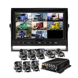 뜨거운 1080P 자동차 카메라 AHD DVR 8 채널 2 테라바이트 HDD MDVR 4G GPS 와이파이 보안 카메라 시스템 360 학위 트럭 카메라 시스템