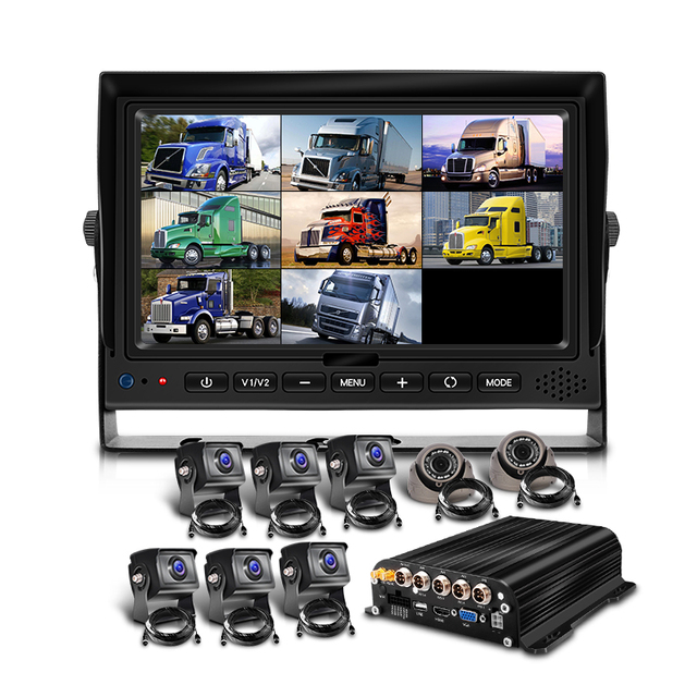 Hot 1080P Car Camera AHD DVR 8 Channel 2TB HDD MDVR 4G GPS Wifi Security Camera System 360 Degree Truck Camera System