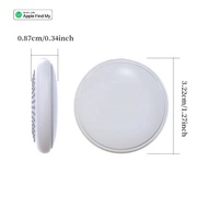 Traqueur AirTag Intelligent MFI Portée Illimitée Localisateur GPS Mini Anti-Perte Voiture Traqueur de Bagages Compatible Localiser
