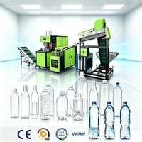 Machine de soufflage de bouteilles en plastique PET semi-automatique à 4 cavités, 1,5 L, pour la fabrication de bouteilles d'eau gazeuse, haute production