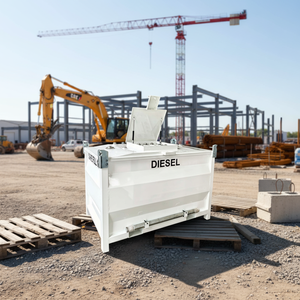 Réservoir <span class=keywords><strong>IBC</strong></span> autoportant à double paroi en acier au carbone SUMAC, <span class=keywords><strong>conteneur</strong></span> de stockage de carburant 2000L/4000L, diesel, essence, stationnaire - Product Image 1