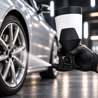 Bouteille pulvérisatrice résistante aux acides et aux alcalis pour le detailing automobile, pulvérisateur à gâchette à brume continue à 360 degrés avec échelle de mesure