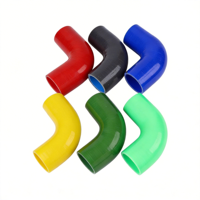 Tuyau flexible en silicone tressé pour liquide de refroidissement turbo, coudé à 45 degrés, pièces automobiles personnalisées, vente en gros d'usine