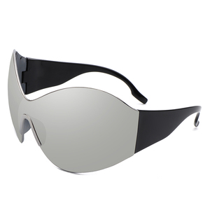 1012 One Piece Steampunk Y2K <b>Sunglasses</b> for Women Vintage Oversized Punk Sun Glasses Men 2000'S Hip Hop Shades 2023 - Product Image 6
