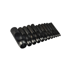 FLOURISH Juego de 8 Punzones Huecos Japoneses Negros Modelo FTB-14075 Grado Industrial/DIY OEM/ODM 45 # Acero - Product Image 1