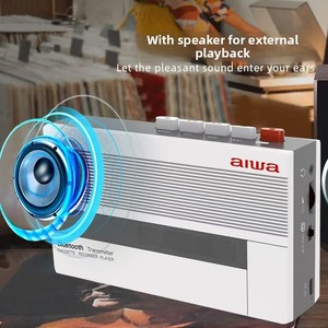 Enregistreur et <span class=keywords><strong>lecteur</strong></span> de cassettes AIWA T7 à rétroprojection automatique, avec batterie au lithium, portable et rétro, un best-seller - Product Image 3