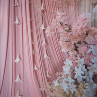 Rideau de fond moderne en polyester coloré effet soie, taille personnalisée, pour mariage, événement, fête, scène, décoration intérieure et extérieure