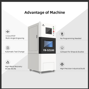 Rtcp 5 trục <span class=keywords><strong>CNC</strong></span> đồ trang sức Khắc Máy công cụ tự động thay đổi & độ chính xác cao và tỷ lệ phục hồi cao CE chứng nhận - Product Image 3