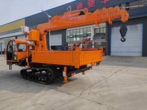 Petite grue télescopique à bras droit de 3 tonnes, grue hydraulique montée sur camion - Product Image 5