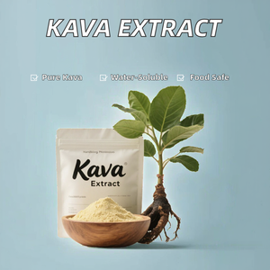 AORA Extracto Puro de Raíz de Kava de Grado Alimenticio 50% Kavalactonas Soluble en Agua Líquido-Sólido Polvo Amarillo Marrón Extracto Herbal en Tambor - Product Image 3