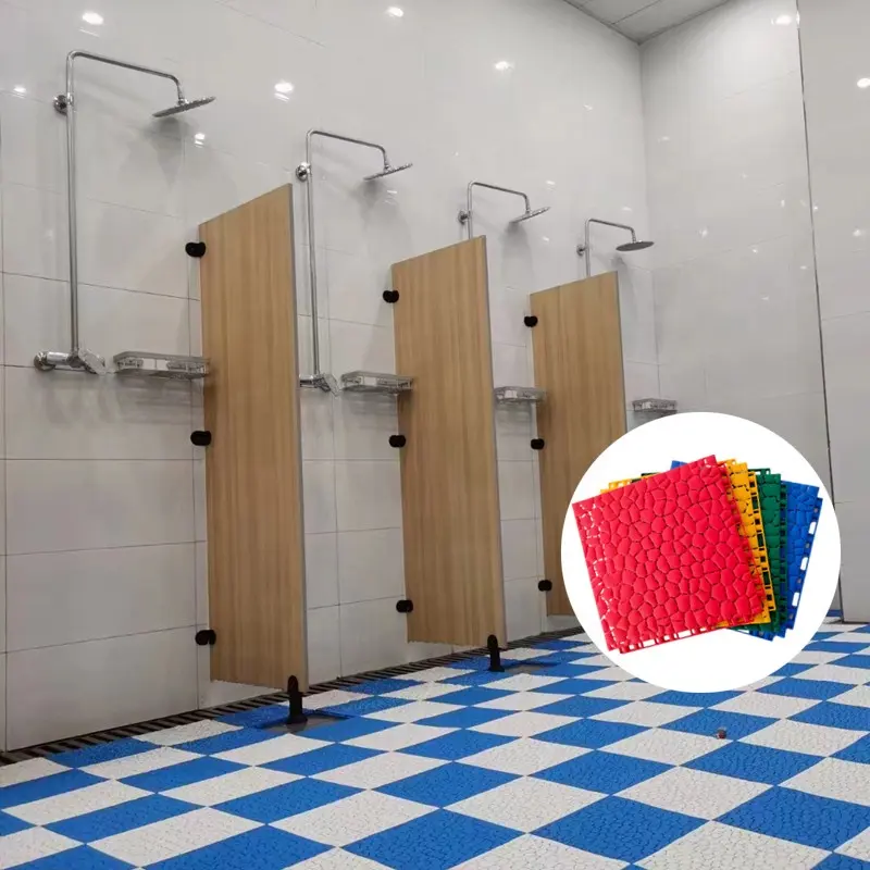 Non-slip mat hollow floor mat bathroom bathroom bathroom kitchen household PVC waterproof plastic carpet