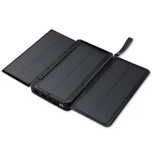 Haute qualité 2022 produits tendance 3 entrées 10000Mah Portable pliable panneau solaire pliable chargeur sans fil banque d'alimentation 20000Mah