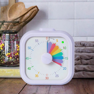 Temporizador de Cocina ORIGINAL con Esfera Arcoíris, Reloj de Cuenta Regresiva Silencioso para Niños y Adultos, Cocina, Oficina - Product Image 2