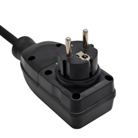 Disjoncteur RCD GFCI standard de l'UE cordon d'alimentation à 3 broches câble de prise de terre Protection contre les fuites automatique électronique grand public