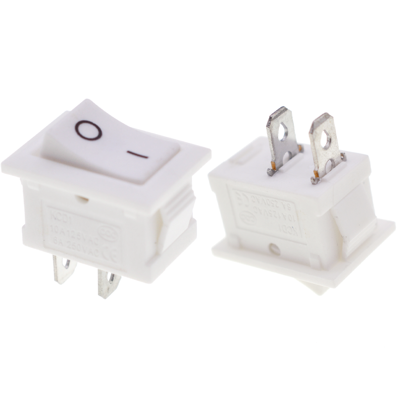 YZ Rocker Switch KCD1-101 15MM*21MM ON-OFF 2PIN Color With White/Black/Red Rocker Switches