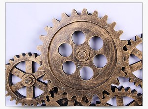 Decoraciones de Engranajes de <span class=keywords><strong>Estilo</strong></span> <span class=keywords><strong>Industrial</strong></span>, Adorno de Pared Tridimensional para Interiores, Barra Colgante de Pared Retro, Engranaje Creativo para Colgar en la Pared - Product Image 5