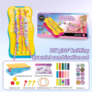 Kit de Fabricación de Pulseras de la Amistad <span class=keywords><strong>para</strong></span> Niñas, con Tabla de Trenzado, Juguete Portátil de Artes y <span class=keywords><strong>Manualidades</strong></span> <span class=keywords><strong>para</strong></span> Niños, Regalo de <span class=keywords><strong>Cumpleaños</strong></span> - Product Image 4