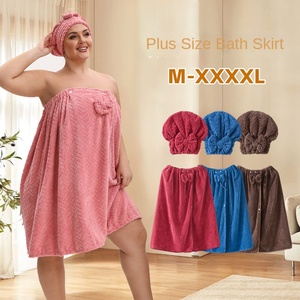 Wholesale Wheat Ear <b>Bath</b> <b>Towel</b> <b>Set</b>, Including 1 Dry Hair Cap and Skirt, Soft Absorbent, a Great Match for the Bathroom - Product Image 4