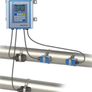 이동 시간에 죔쇠 선택 가득 차있는 관 데이터 로거를 위한 초음파 교류 미터 두 배 수로 액체 교류 측정