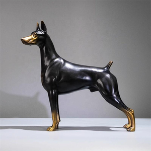 Escultura de bronce de <span class=keywords><strong>tamaño</strong></span> real Doberman <span class=keywords><strong>Pinscher</strong></span> - Product Image 5